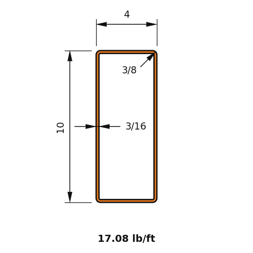 HSS10x4x.1875