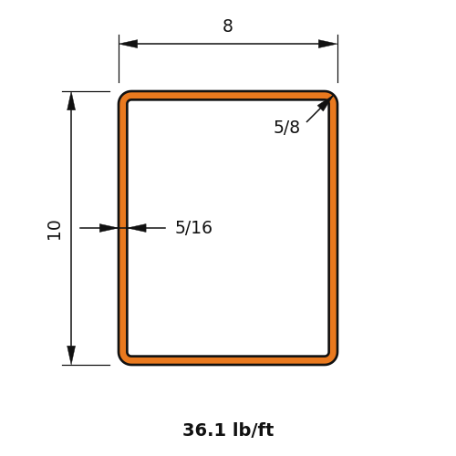 HSS10x8x.3125
