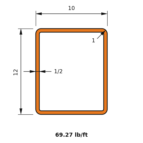 HSS12x10x.5