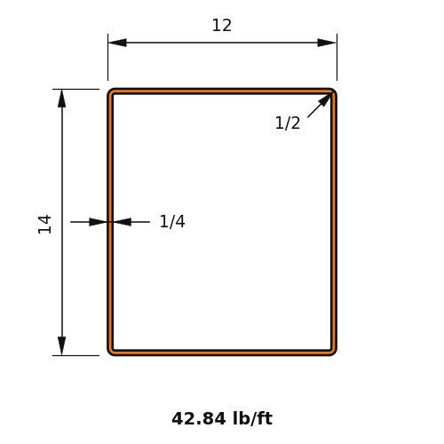 HSS14x12x.25