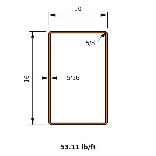 HSS16x10x.3125