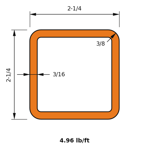 HSS2.25x2.25x.1875