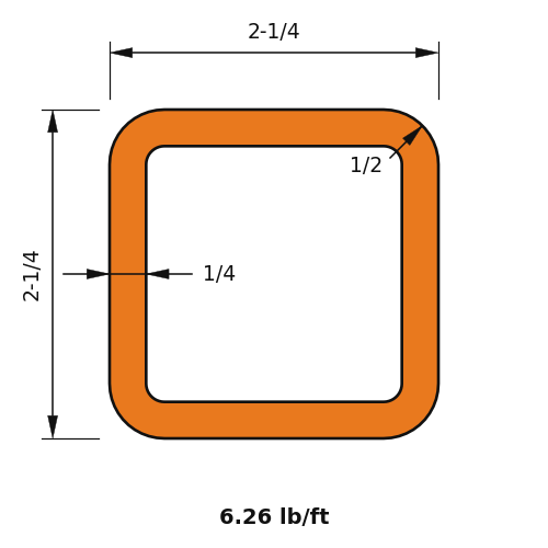 HSS2.25x2.25x.25