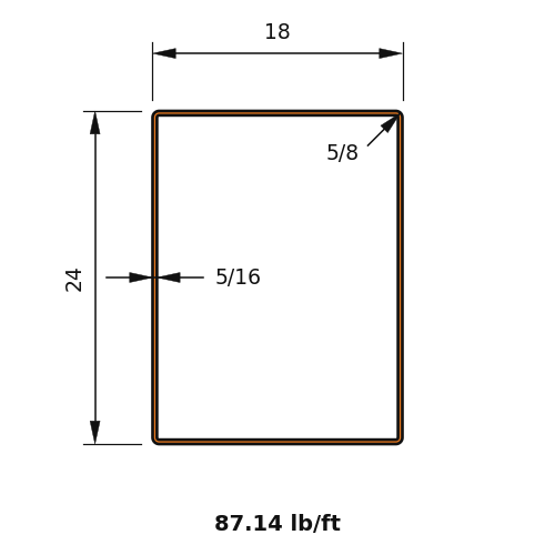 HSS24x18x.3125