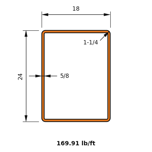 HSS24x18x.625