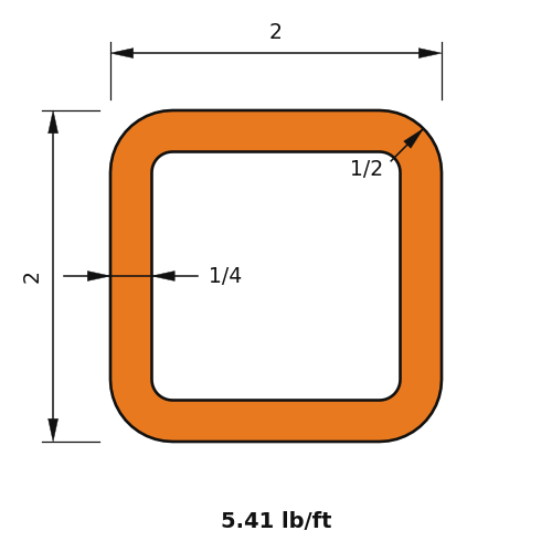 HSS2x2x.25