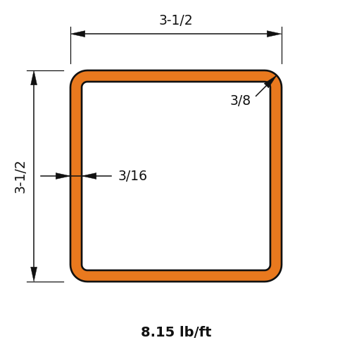 HSS3.5x3.5x.1875