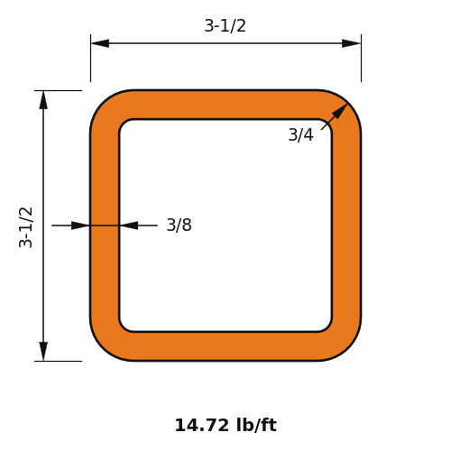 HSS3.5x3.5x.375