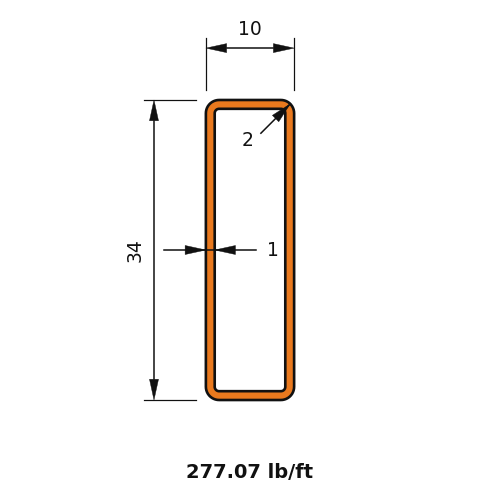 HSS34x10x1