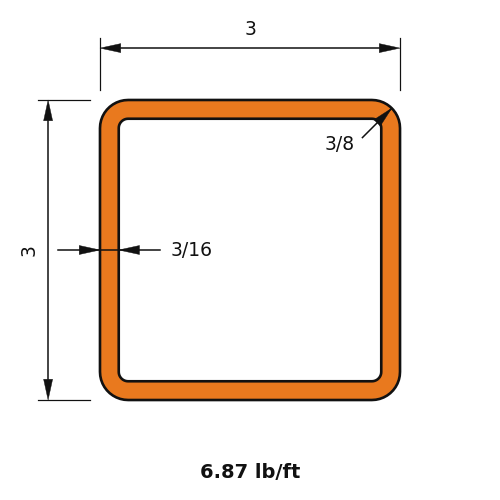 HSS3x3x.1875