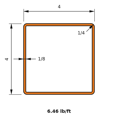 HSS4x4x.125