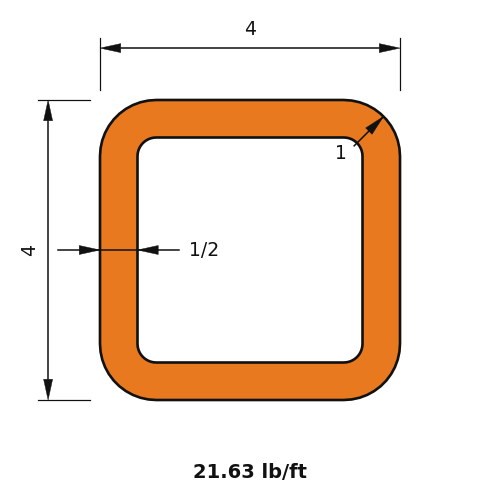 HSS4x4x.5