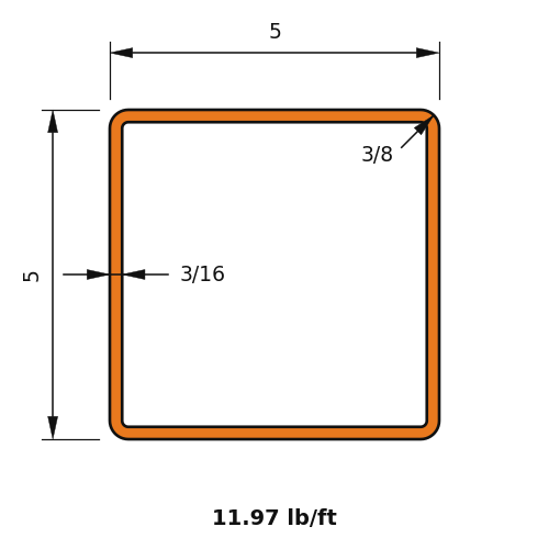 HSS5x5x.1875