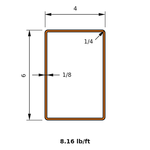HSS6x4x.125