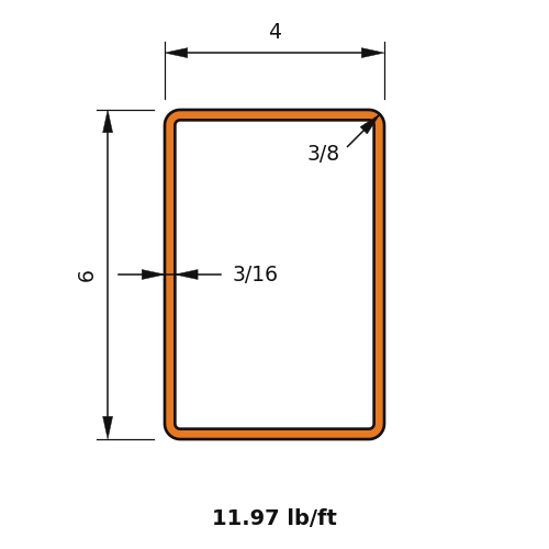 HSS6x4x.1875