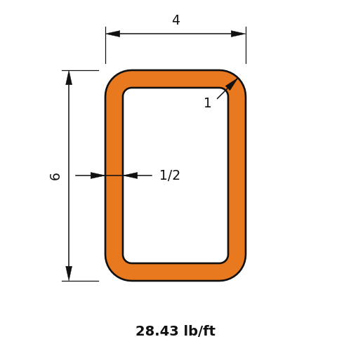 HSS6x4x.5