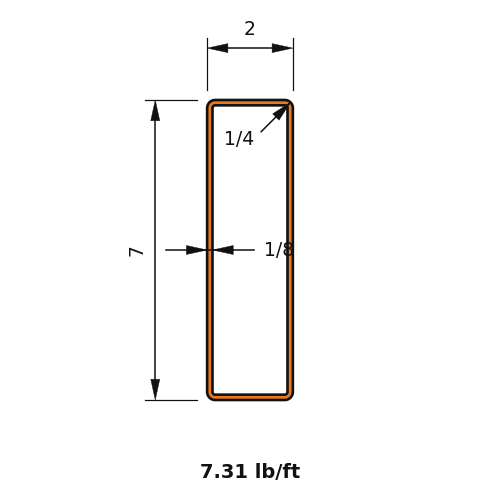 HSS7x2x.125