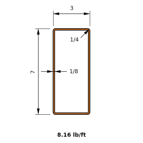 HSS7x3x.125
