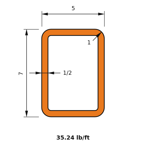 HSS7x5x.5