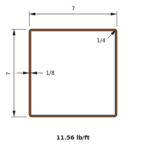 HSS7x7x.125