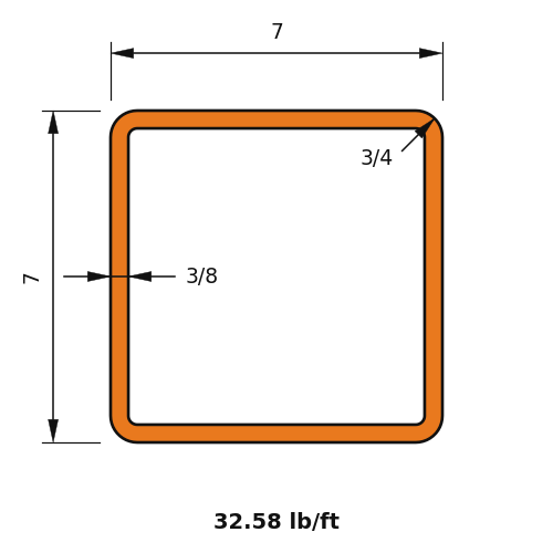 HSS7x7x.375