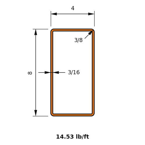 HSS8x4x.1875