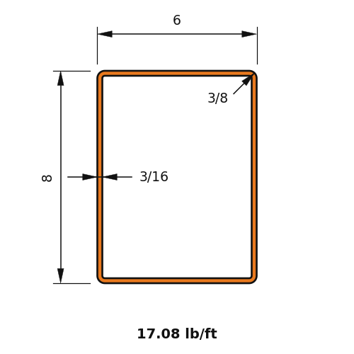 HSS8x6x.1875