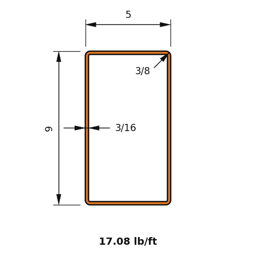HSS9x5x.1875