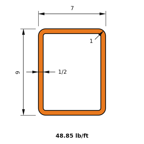 HSS9x7x.5