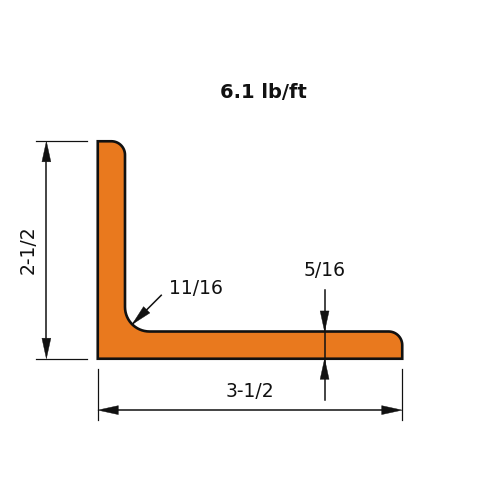 L3.5x2.5x.3125
