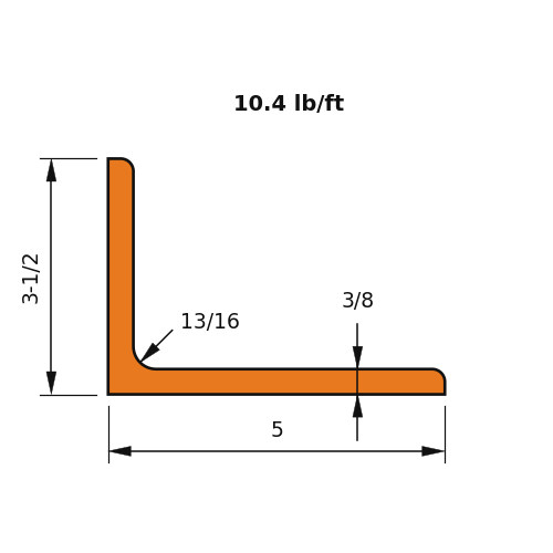 L5x3.5x.375
