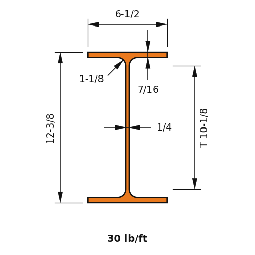 W12x30