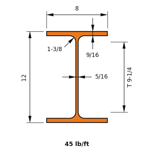 W12x45