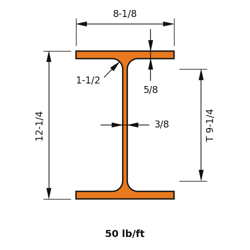 W12x50
