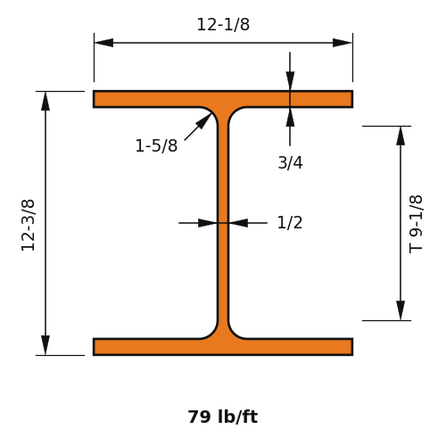 W12x79