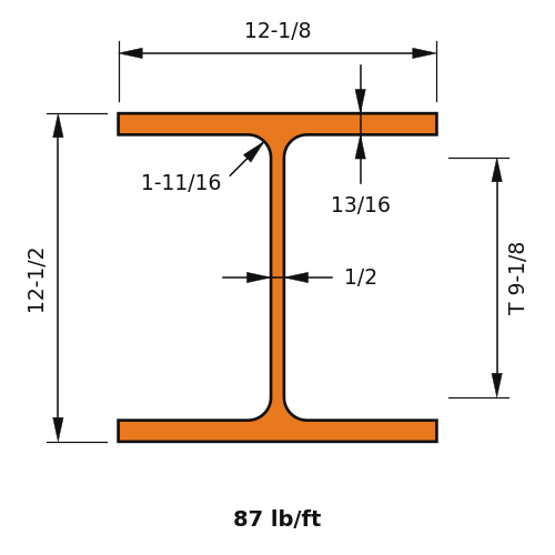 W12x87