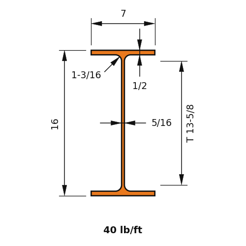 W16x40