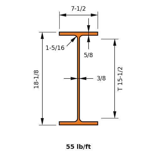 W18x55