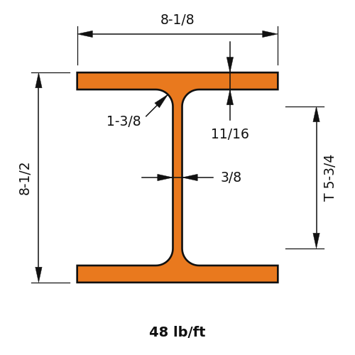 W8x48