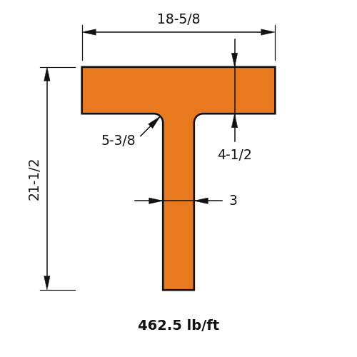 WT18x462.5